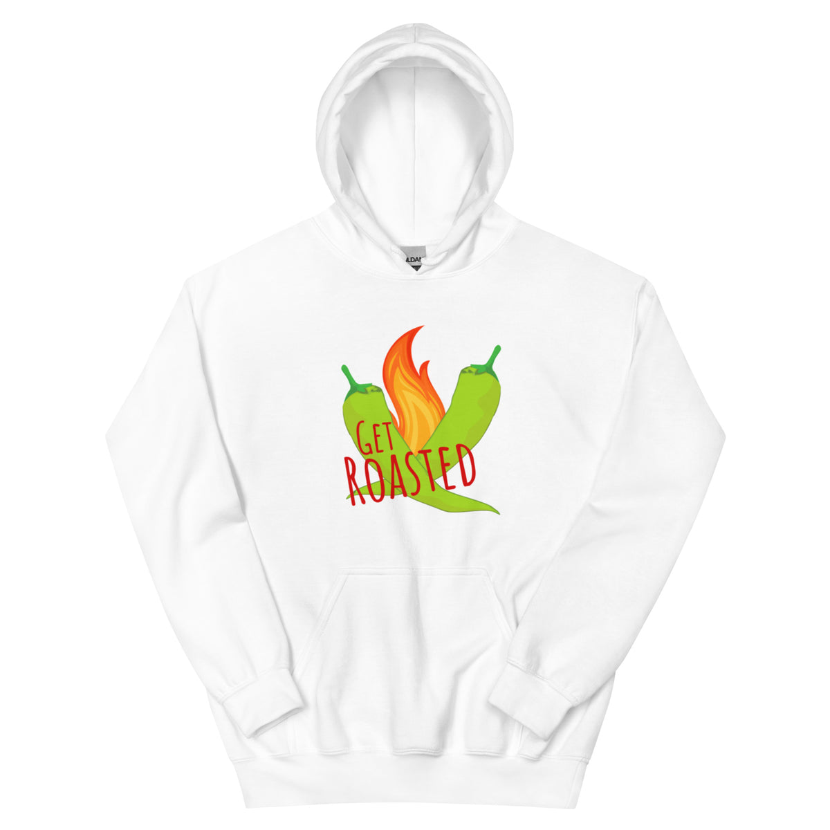 White Get Roasted Hoodie