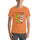 PSA t-shirt with green chile, blue chilly character and chili bowl print, worn by a model