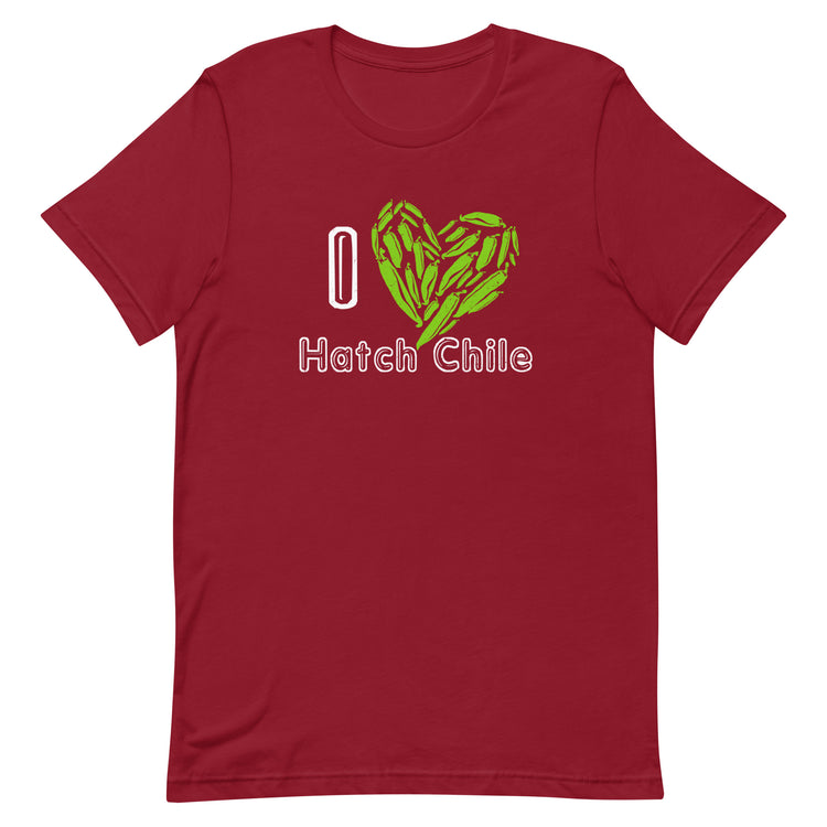 Red I Love Hatch Chile Shirt - Hatch Green Chile