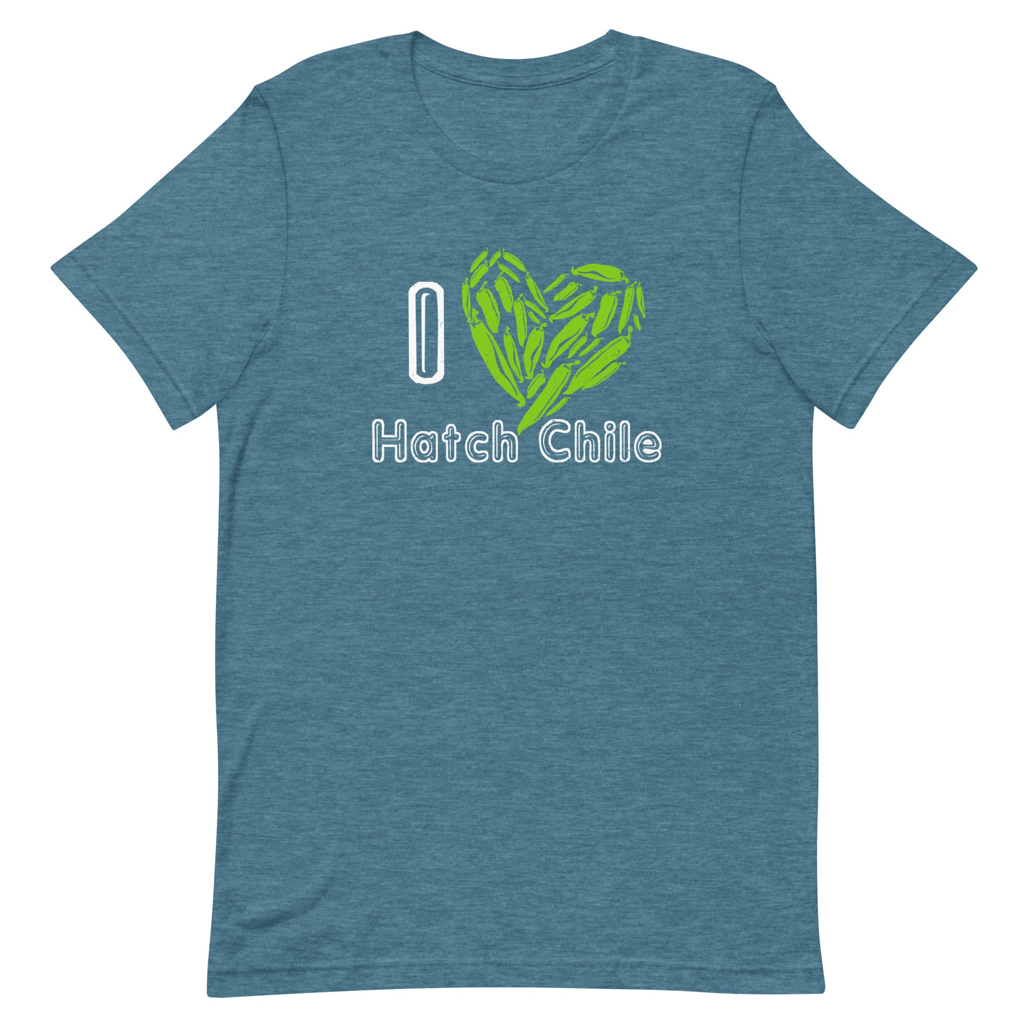 Blue I Love Hatch Chile Shirt - Hatch Green Chile