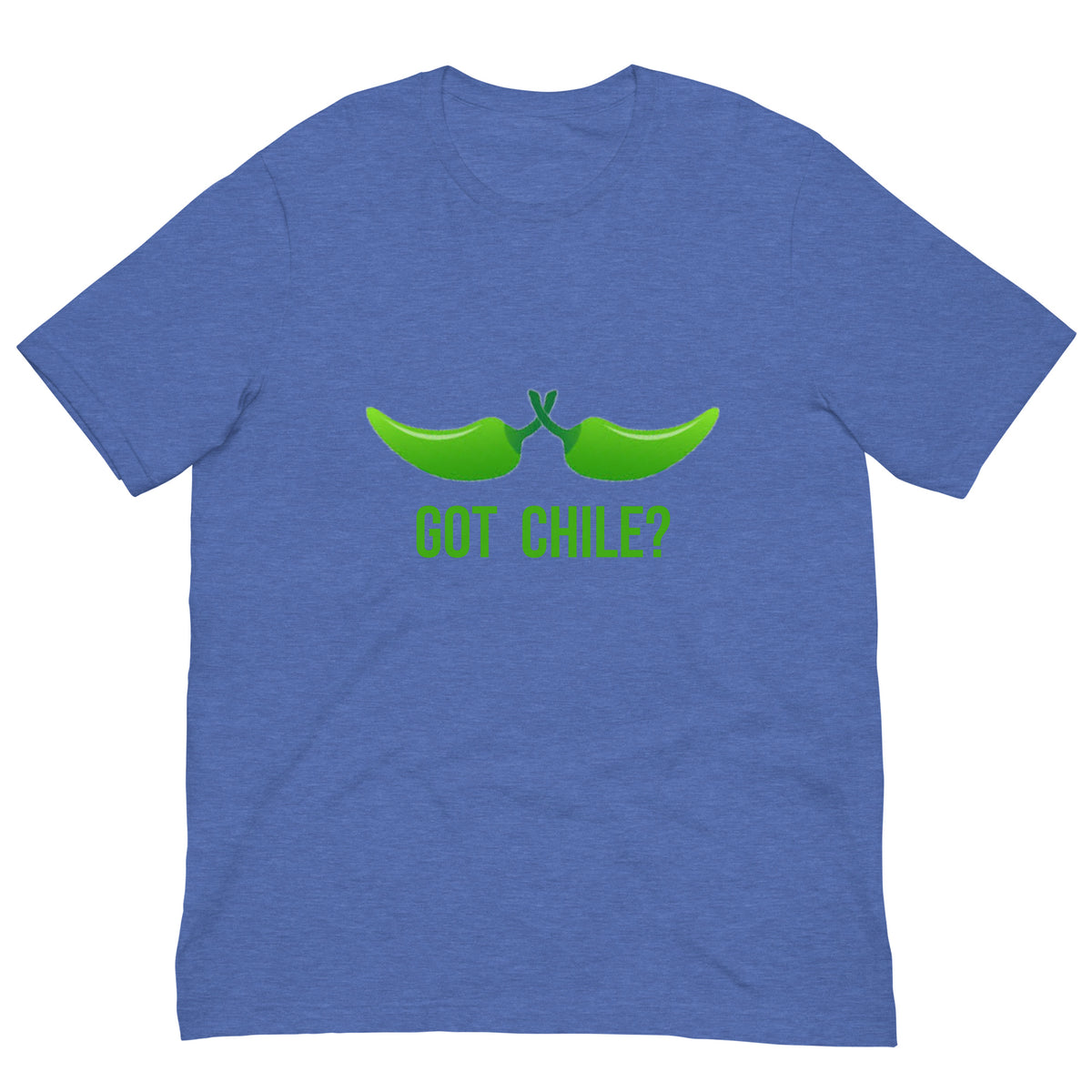 Got Chile Shirt — unisex t-shirt in heather true royal, front view