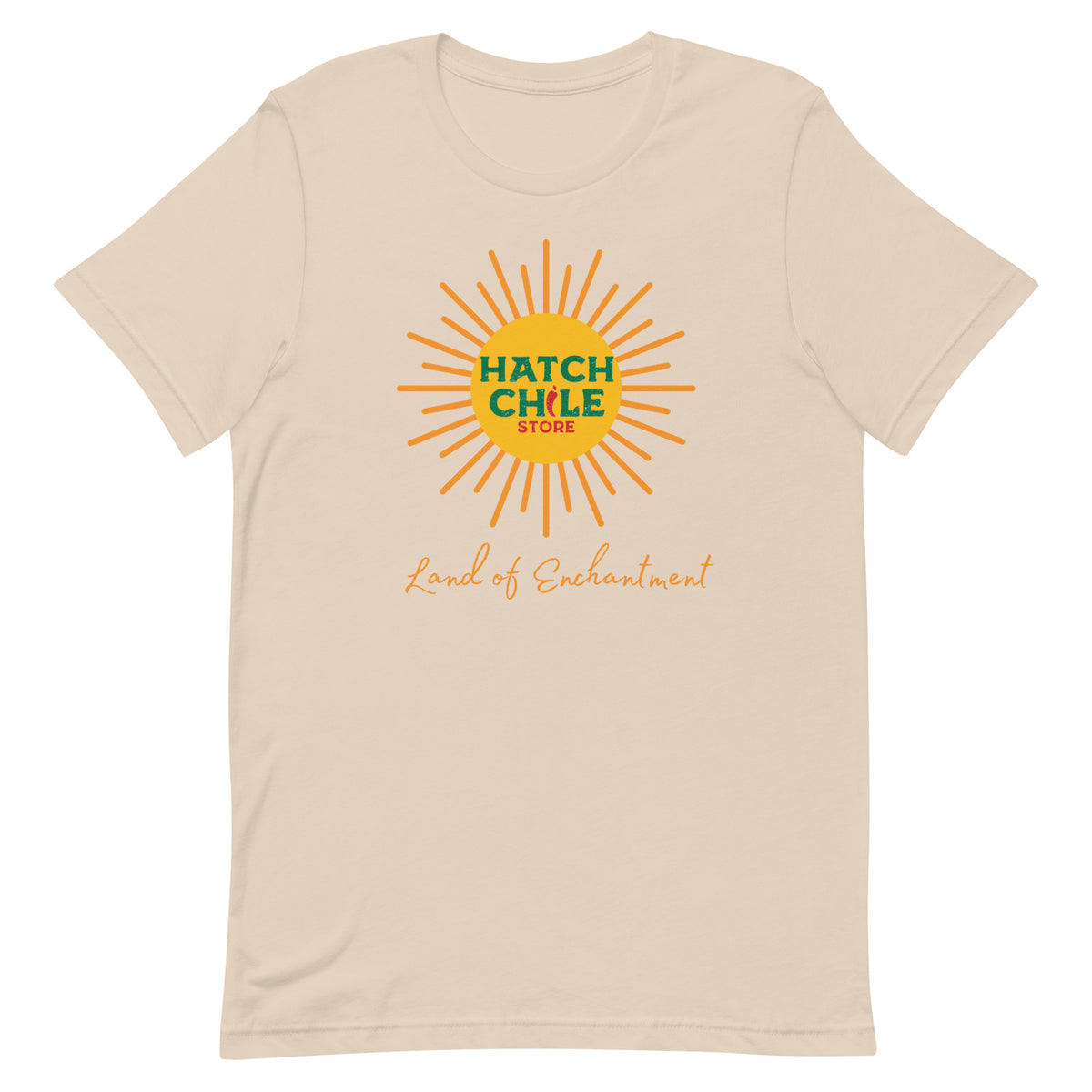 Land of Enchantment Shirt — unisex t-shirt in soft cream, front view