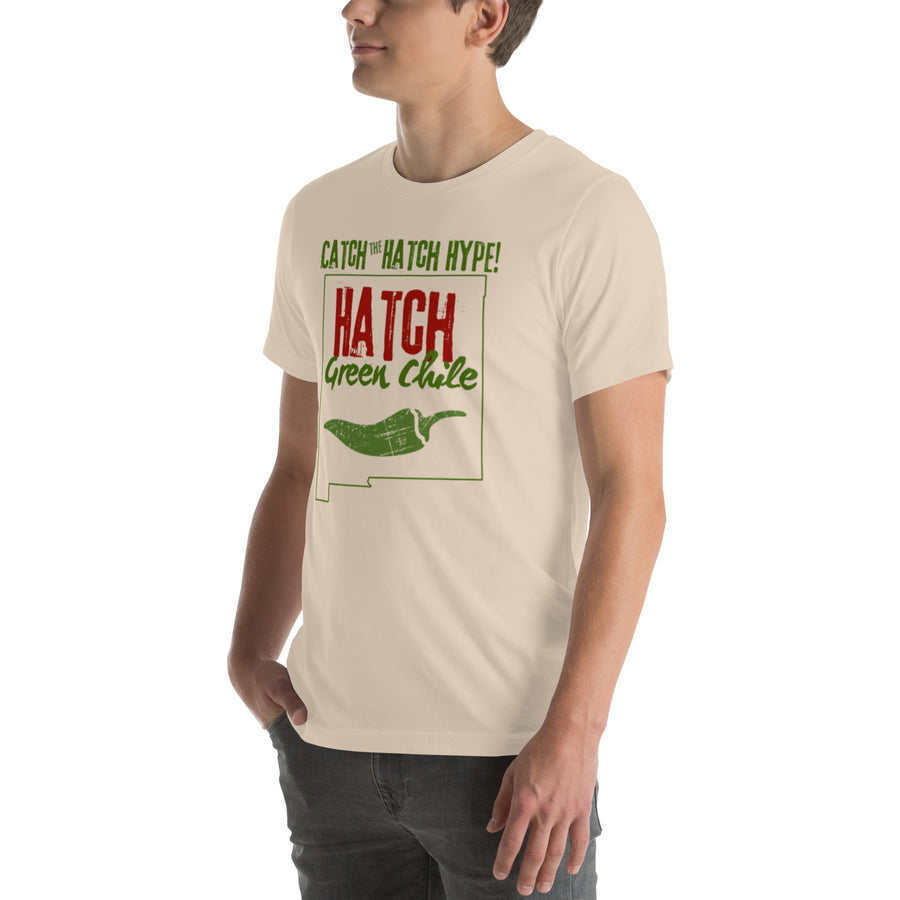 Catch The Hype T-Shirt — unisex t-shirt in soft cream, front left view