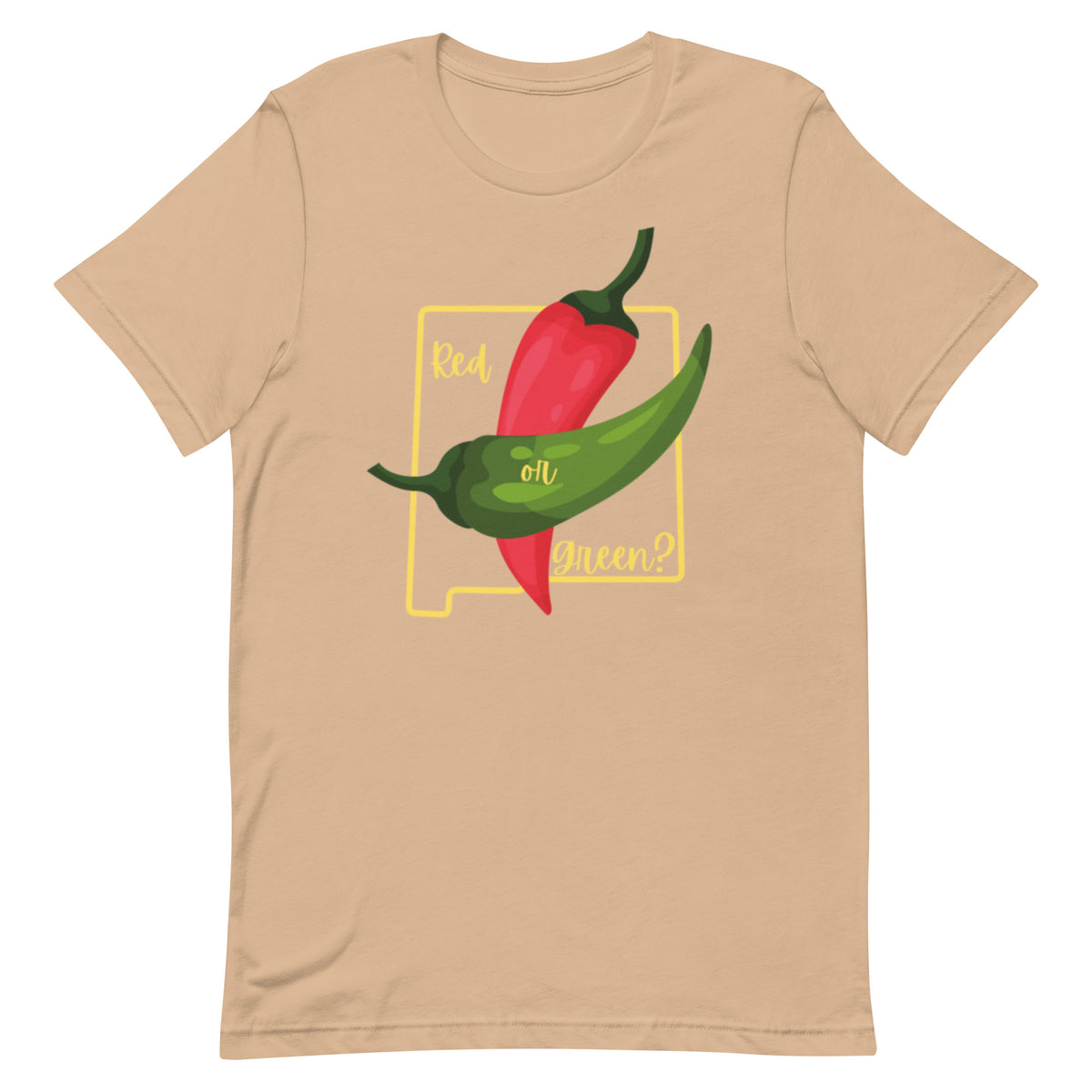 Beige State Question Shirt