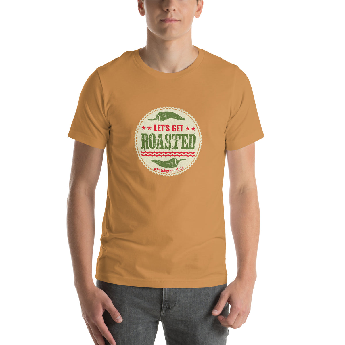 Get Roasted T-Shirt — unisex t-shirt in toast, front view