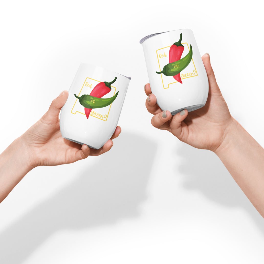 State Question Wine Tumbler - Hatch Green Chile Store