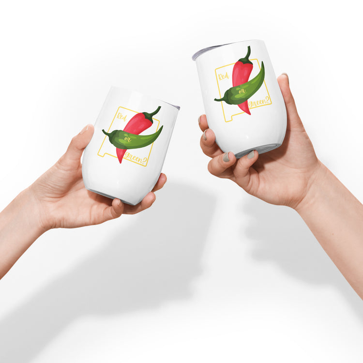 State Question Wine Tumbler - Hatch Green Chile Store