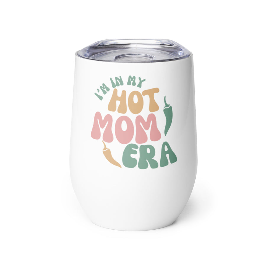 Era Wine Tumbler — wine tumbler in white, front view