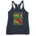 Red & Green Women's Tank — women's racerback tank top in vintage navy, front view