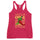 Red & Green Women's Tank — women's racerback tank top in vintage shocking pink, front view