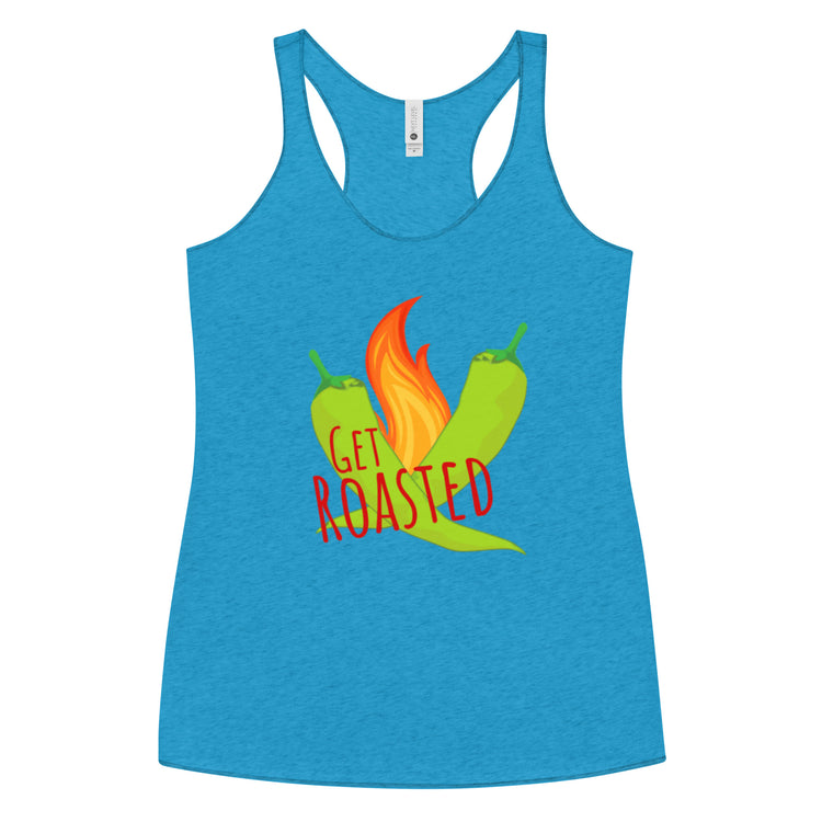 Blue Get Roasted Women's Tank - Hatch Green Chile Store