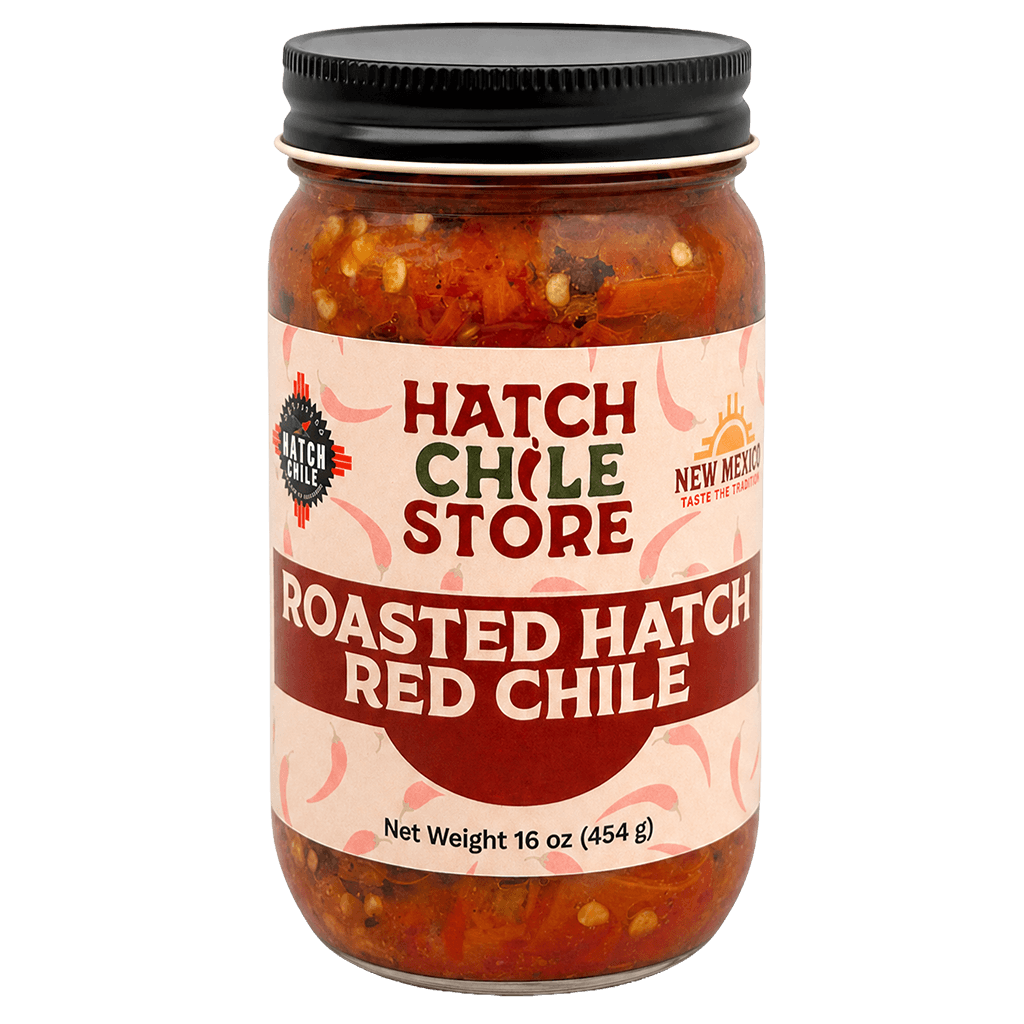 16 oz jar of roasted Hatch red chile