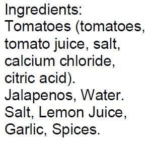 Ingredients Aztec Pueblo Salsa - Hatch Green Chile Store