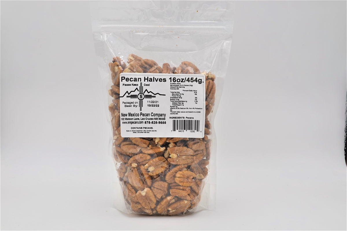 16 oz Pecan Halves - Hatch Green Chile Store