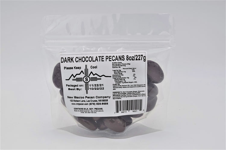 Dark Chocolate Covered Pecans 8 oz - Hatch Green Chile Store