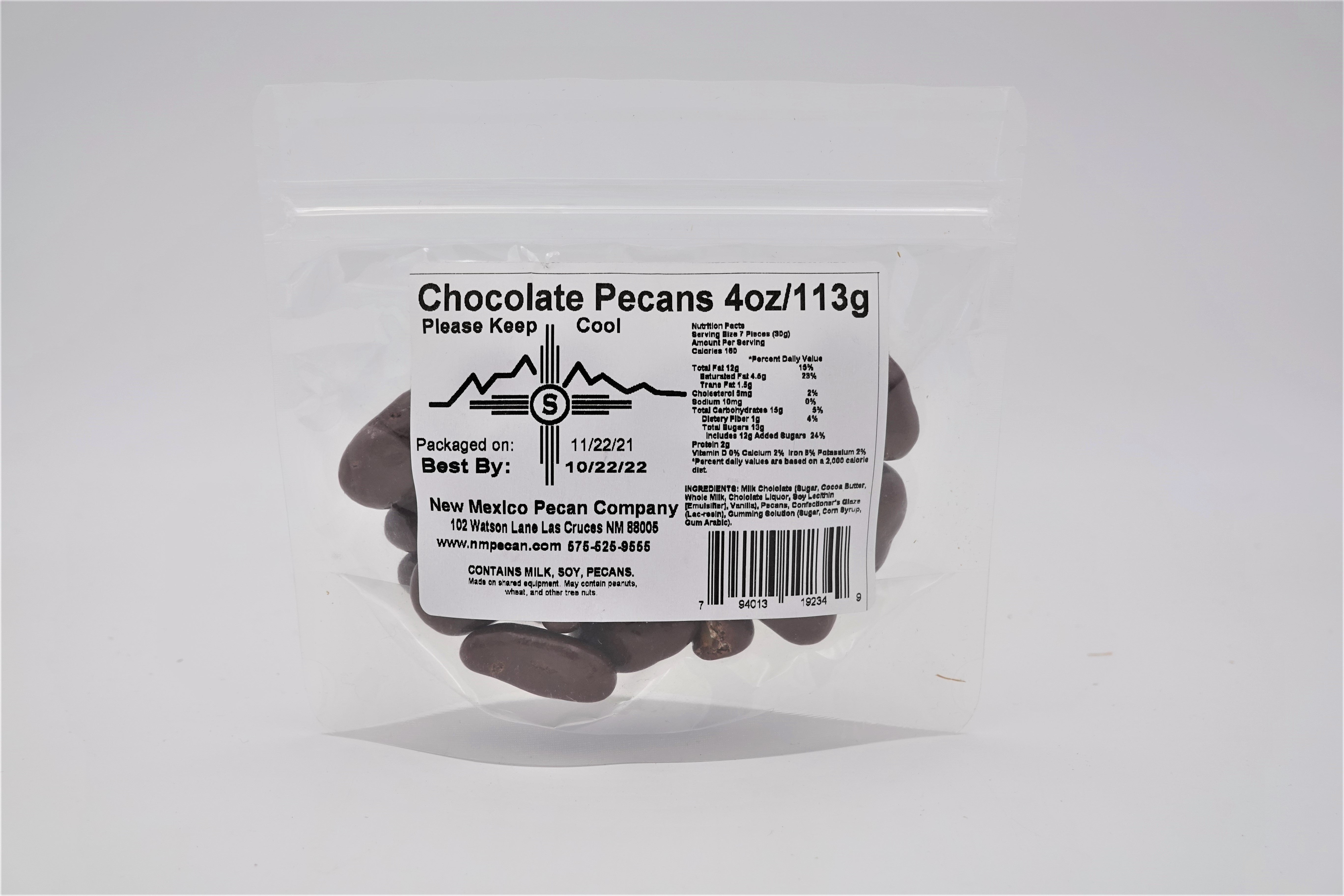 Chocolate Covered Pecans 4 OZ - Hatch Green Chile Store