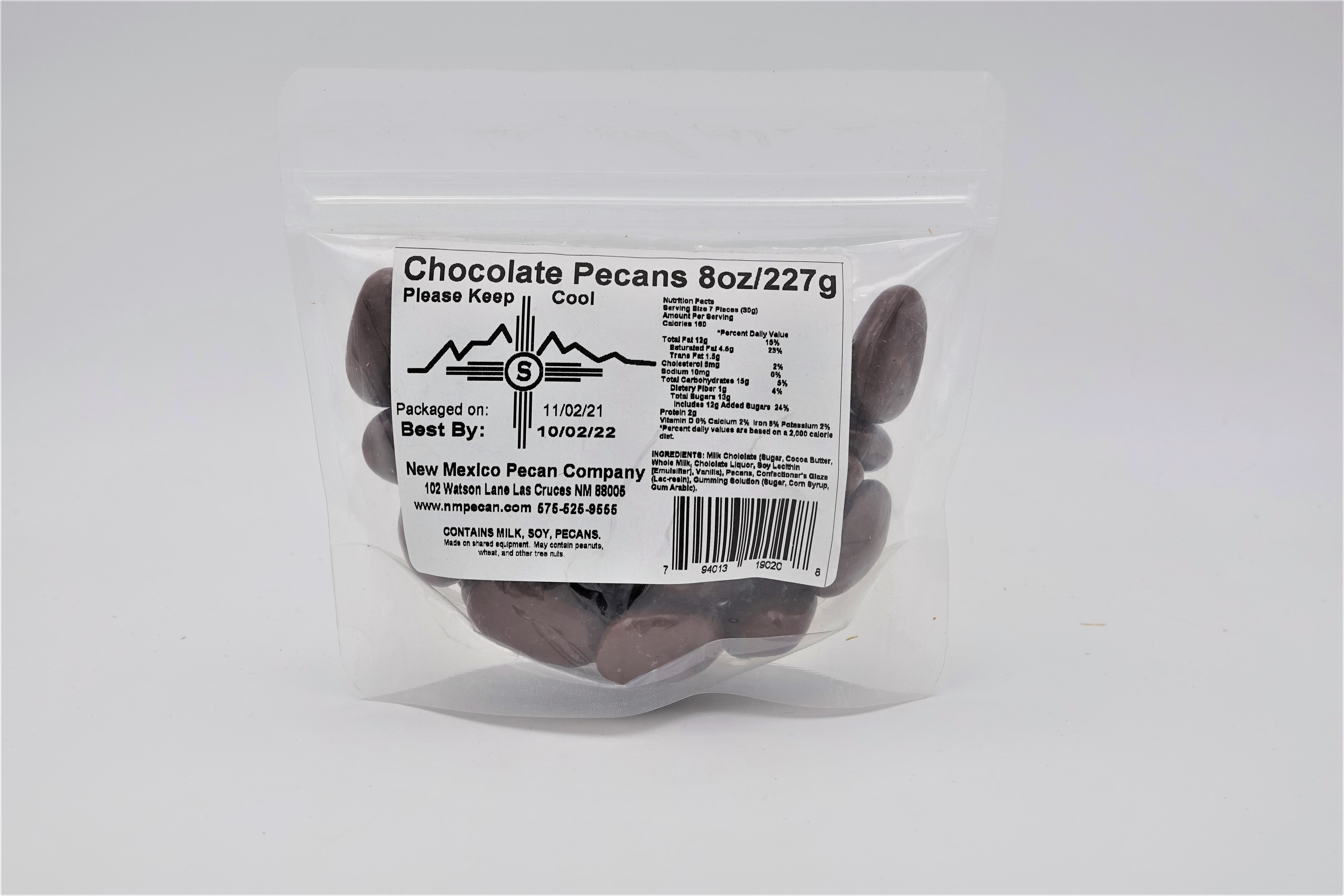 Chocolate Covered Pecans 8 OZ - Hatch Green Chile Store