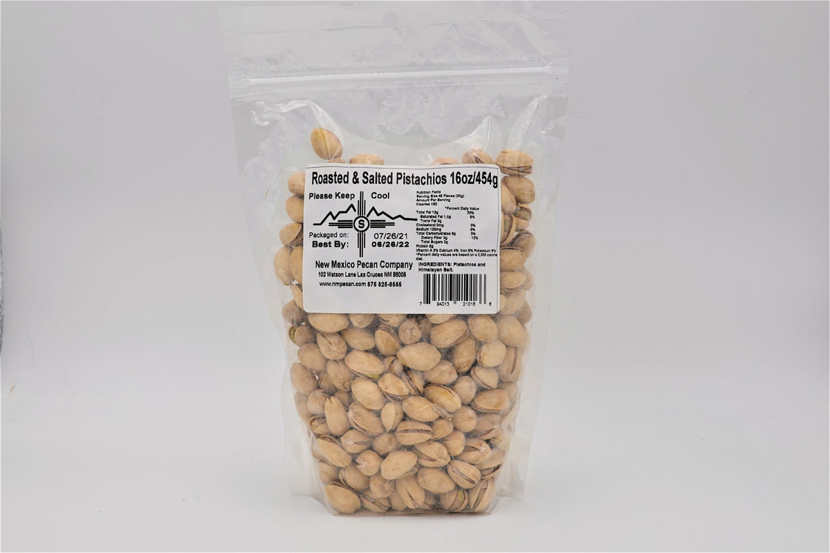 16 oz Salted Pistachios - Hatch Green Chile Store