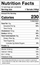 Nutrition facts of Hatch Red Chile Pork Tamales