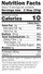 Nutrition Facts of Jalapeño Roast