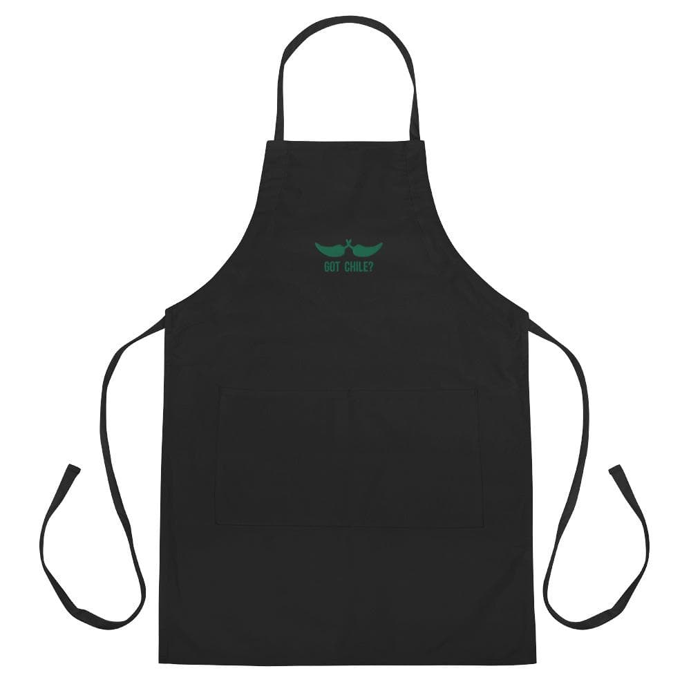 Black Embroidered Apron - Hatch Green Chile Store