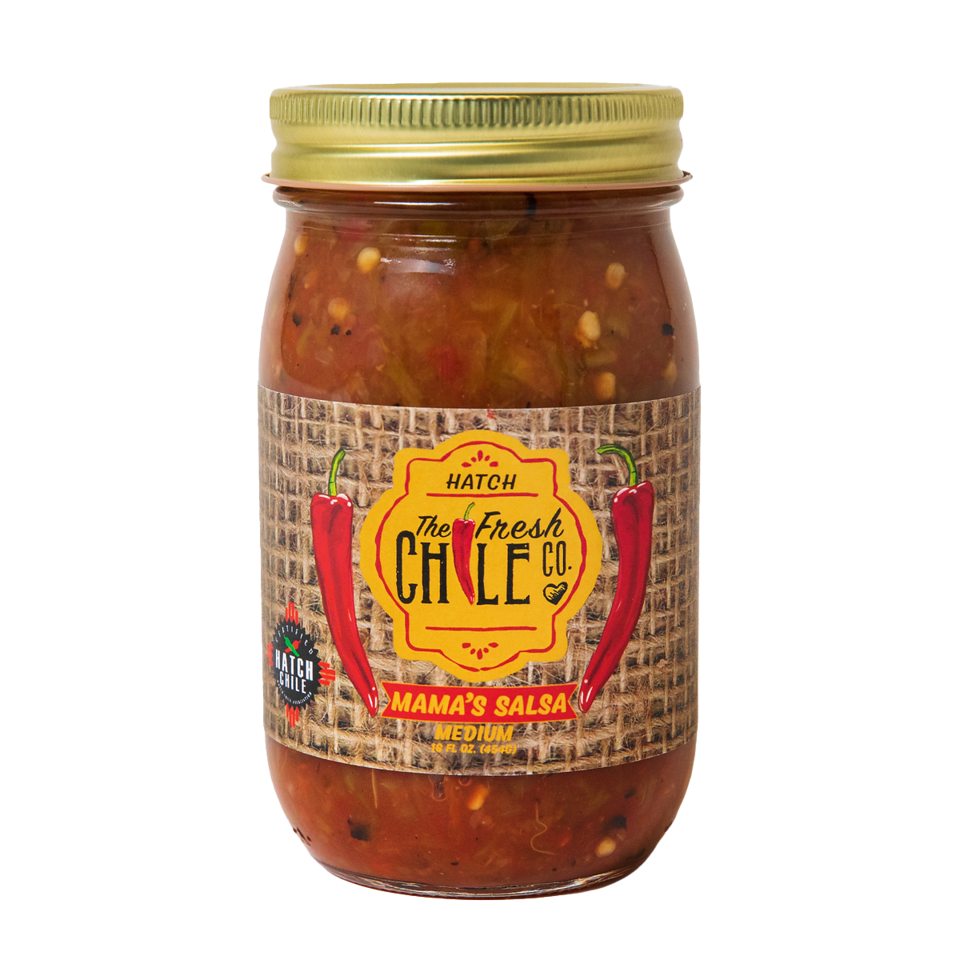 Medium Mama's Blended Hatch Chile Salsa - Hatch Green Chile Store