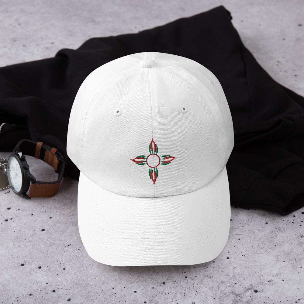 Chile Zia Dad Hat White - Hatch Green Chile Store