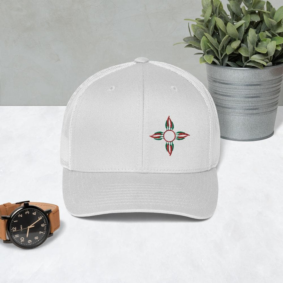 Chile Zia Trucker Cap - White