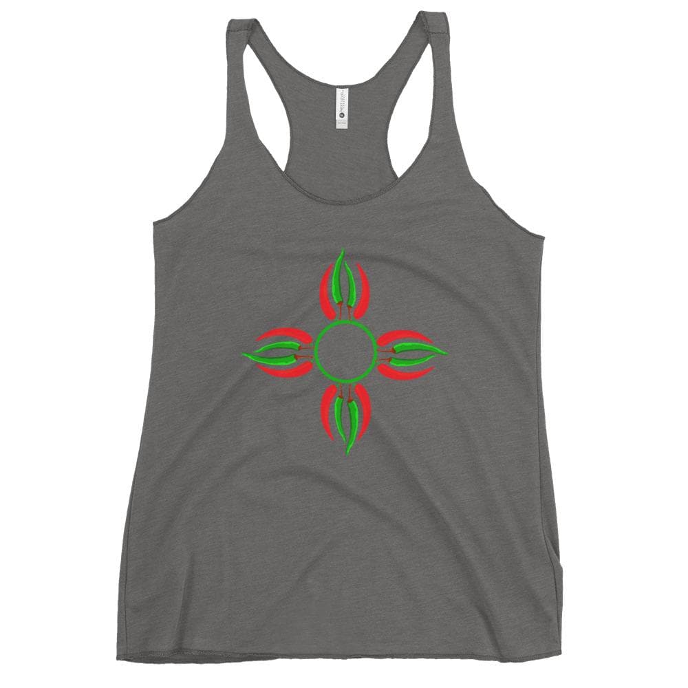 Chile Zia Women's Tank Grey - Hatch Green Chile Store