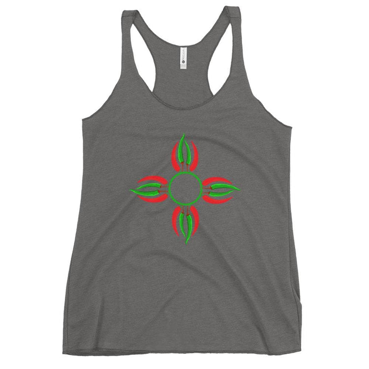 Chile Zia Women's Tank Grey - Hatch Green Chile Store