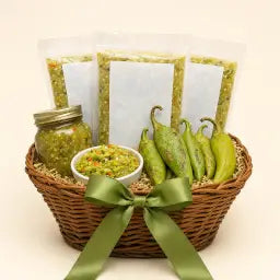 Hatch chile gift basket with assorted products