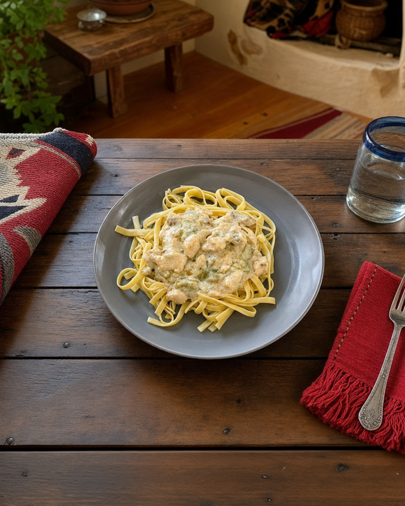 Hatch Green Chile Alfredo