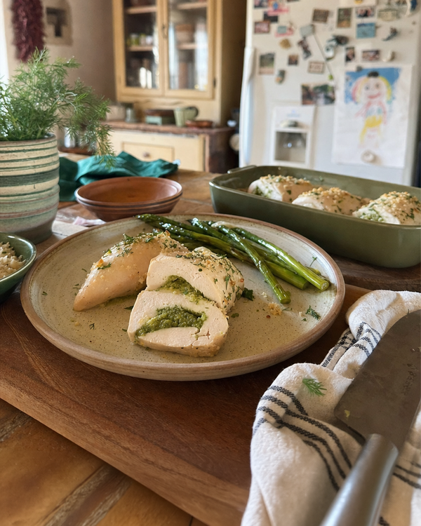 Green Chile Pesto Stuffed Chicken