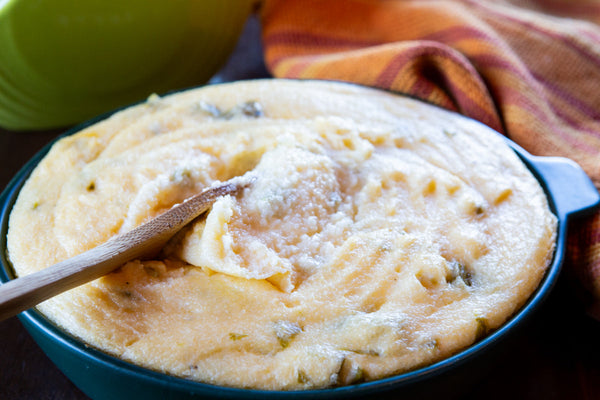 Hatch Green Chile Cheese Grits