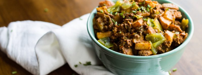 Green Chile Chorizo Home-style Spuds