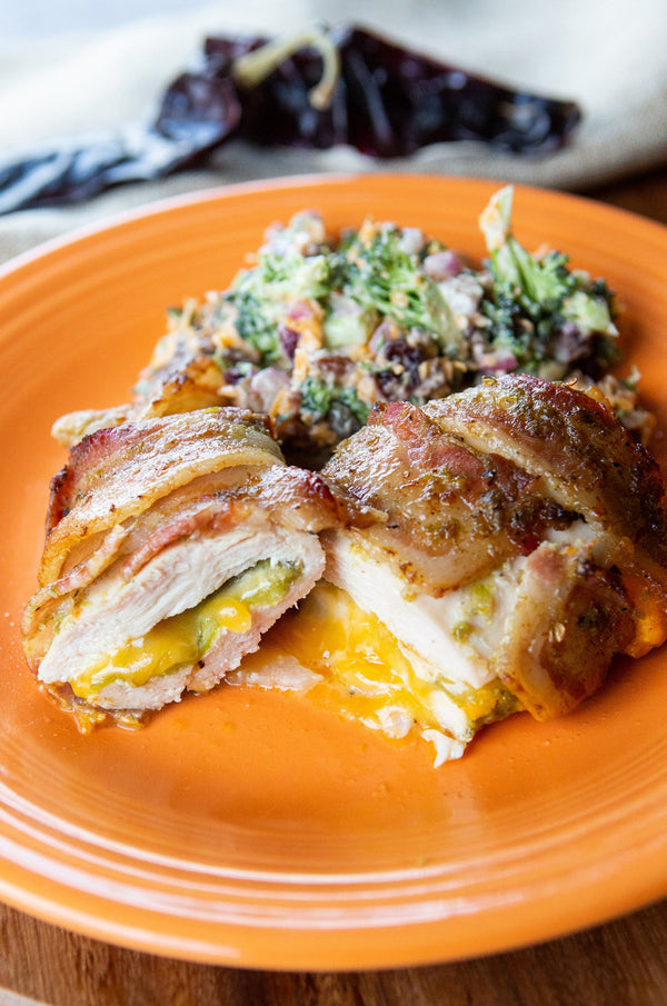 Bacon Wrapped Pollo Relleno