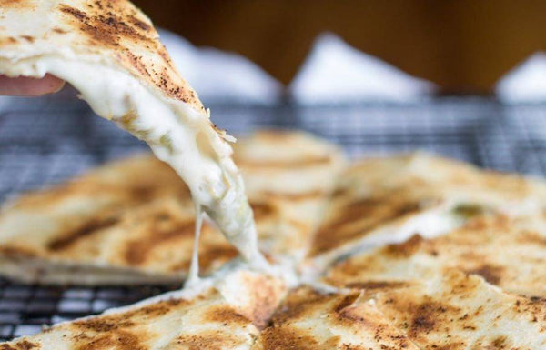 Green Chile Asadero Quesadillas