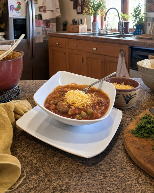 Green Chile Mushroom Stew