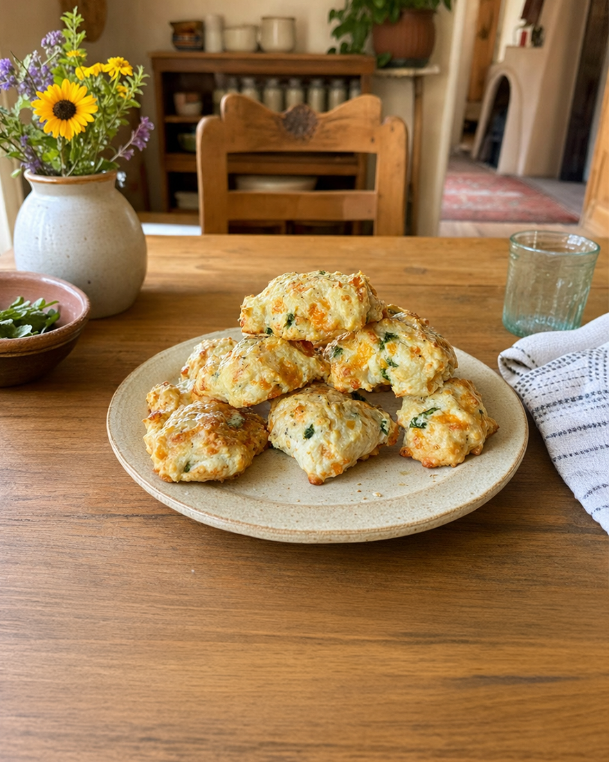 Green Chile Cheddar Bay Biscuits