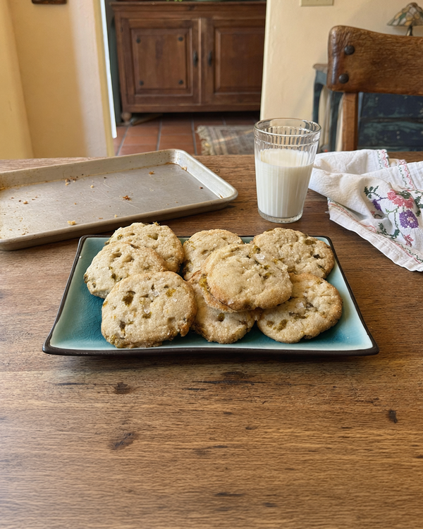 Hatch Green Chile Shortbread Cookies