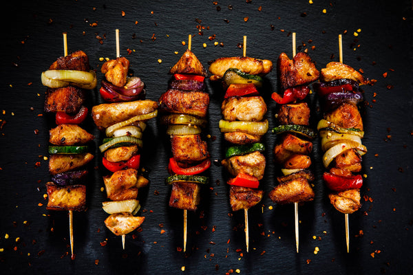 Honey Chile Chicken Kabobs