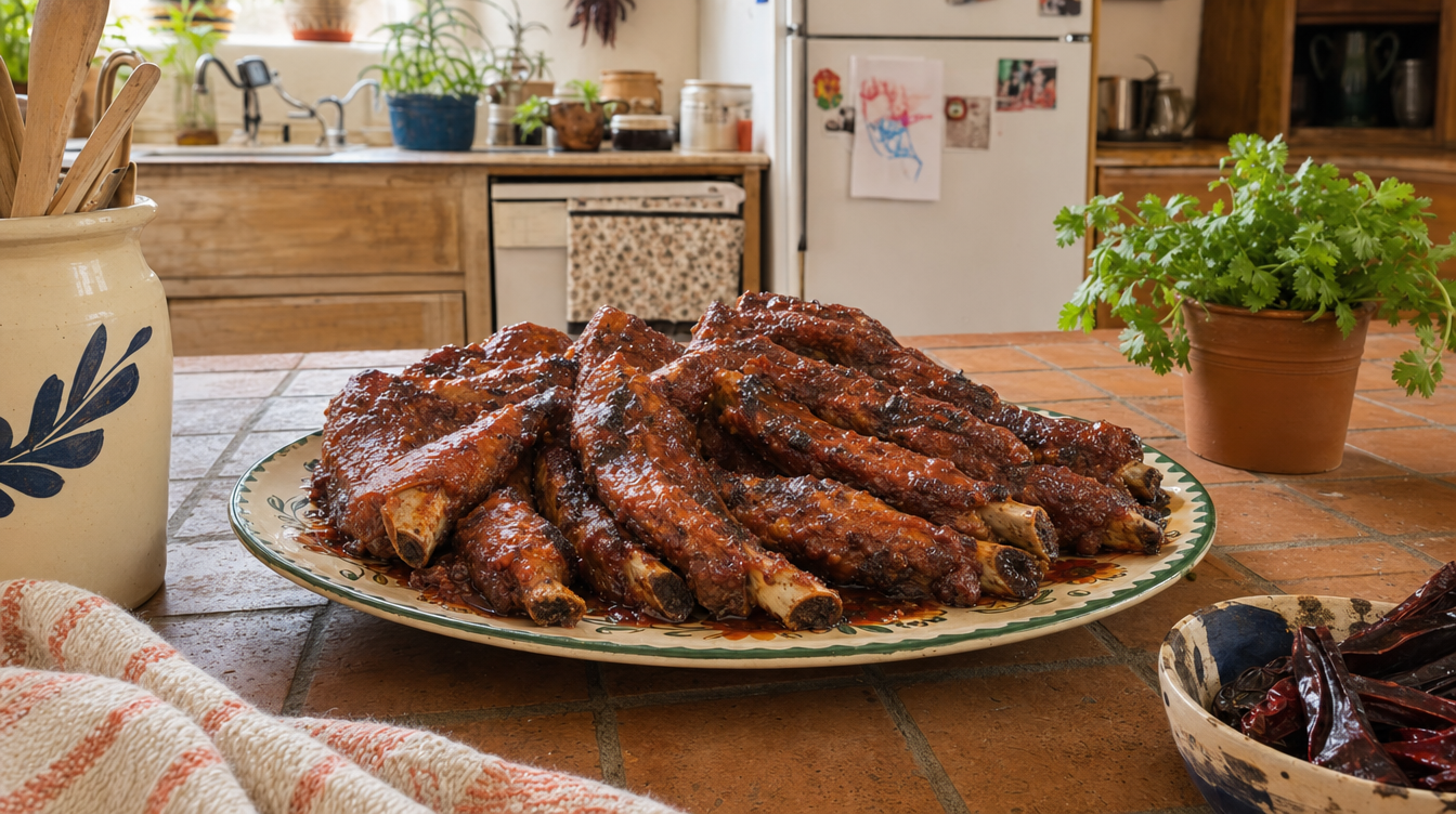 Hatch Red Chile Ribs