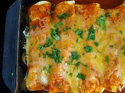 Red and Green Chile aka Christmas Chile Enchiladas