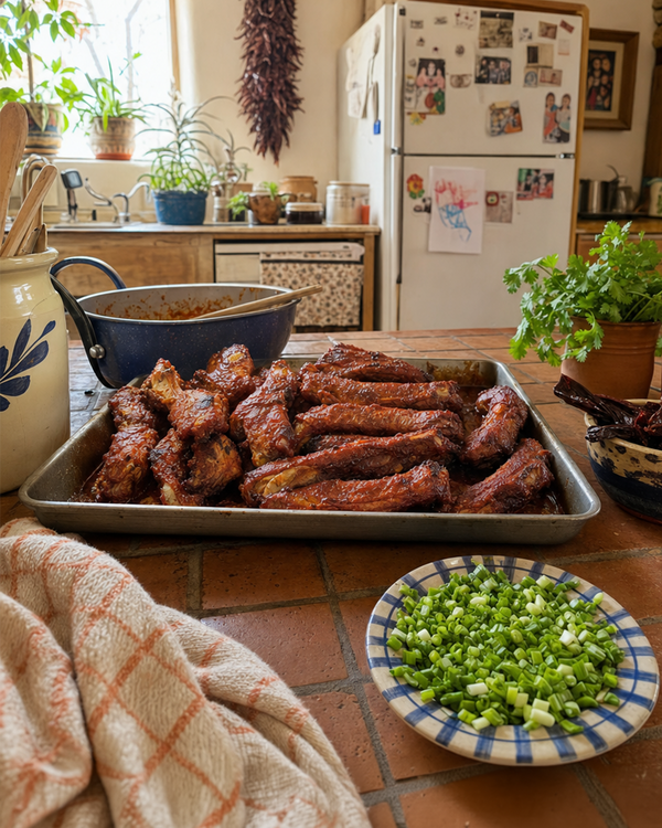 Hatch Red Chile Ribs