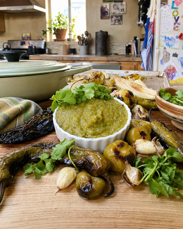 Delicious Green Chile Salsa from Hatch Green Chile