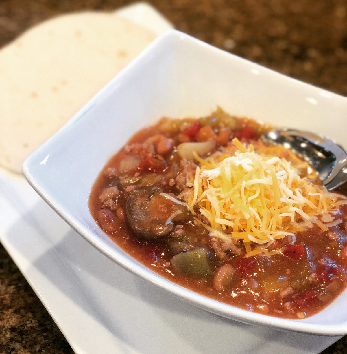 Green Chile Mushroom Stew