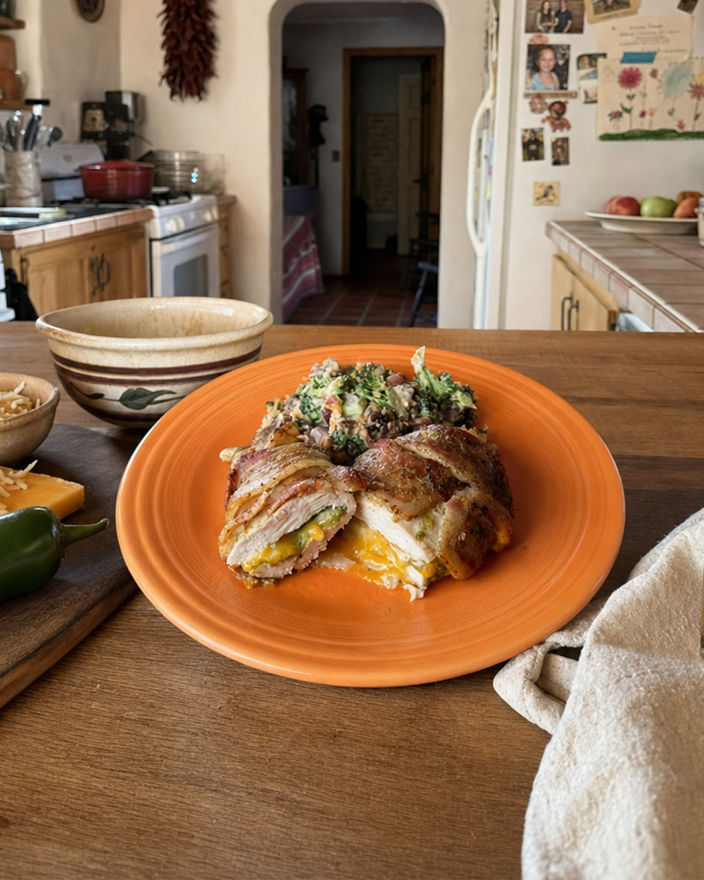 Bacon Wrapped Pollo Relleno