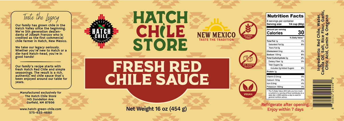 Hatch Fresh Red Chile Sauce