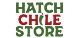 Logo of Hatch Chile Store with green and red text on a white background