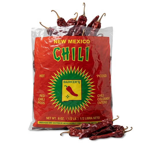 Bag of Hot New Mexico Hatch Red Chile Pods